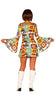 GP88629 – 70s Disco Eleganz Karneval Kostüm – Größe: 44 - 46 (XL) – Farbe: Mehrfarbig