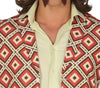 GP88623 – 70er Jahre Partyoutfit Rautenmuster – Größe: 54 - 56 (XL) – Farbe: Mehrfarbig