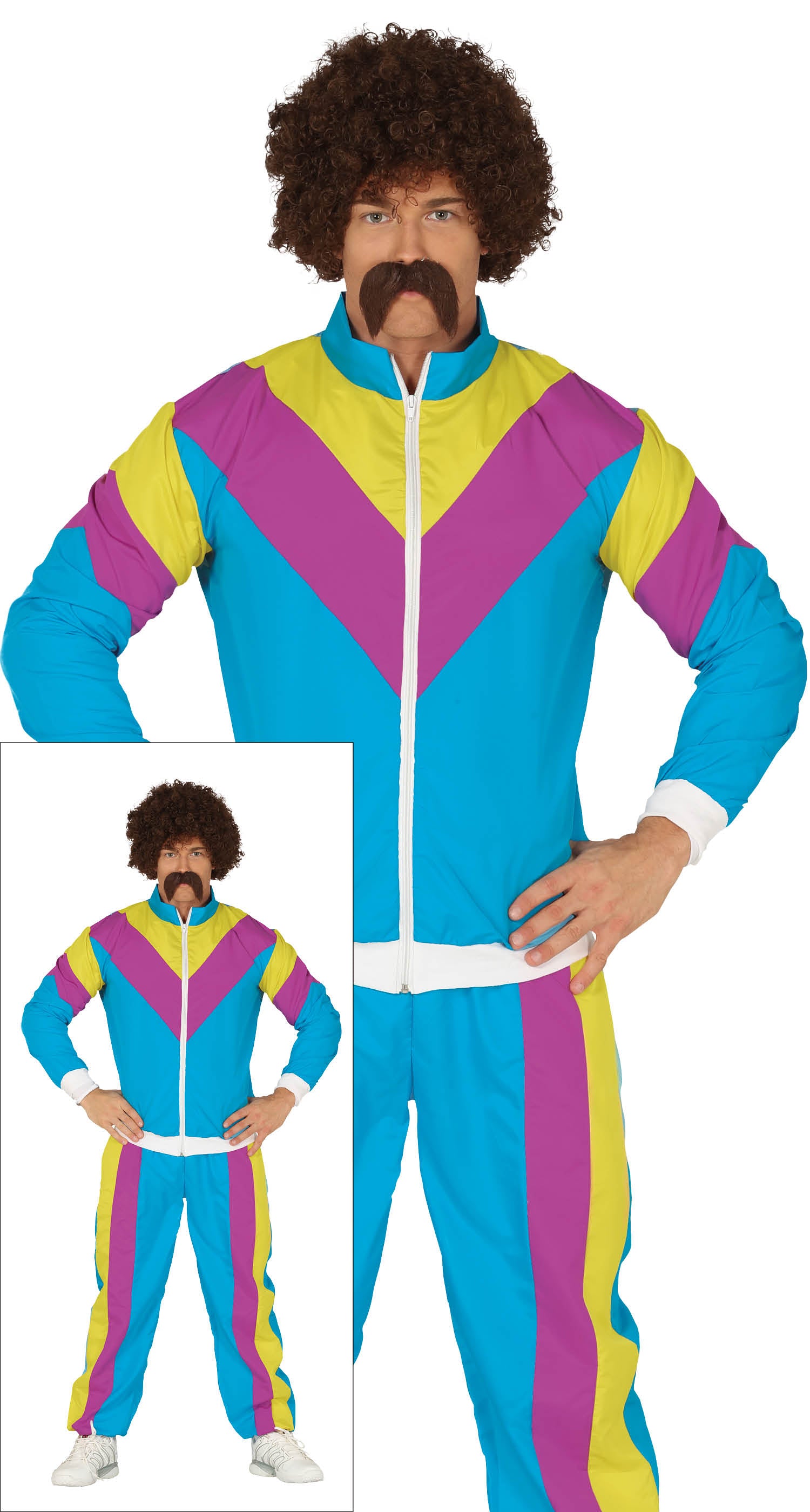 GP88648 – 80er Performance Sportanzug Blau – Größe: 56 - 58 (XXL) – Farbe: Blau