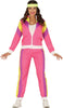 GP88650 – 80er Jahre Sport Retro Pink Fashion – Größe: 44 - 46 (XL) – Farbe: Pink