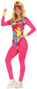 GP80442 – Sportheld 80er Jahre Kostüm Retro – Größe: 44 - 46 (XL) – Farbe: Pink