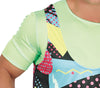 GP79705 – Retro Aerobic 80er Jahre Fitnessanzug – Größe: 54 - 56 (XL) – Farbe: Mehrfarbig