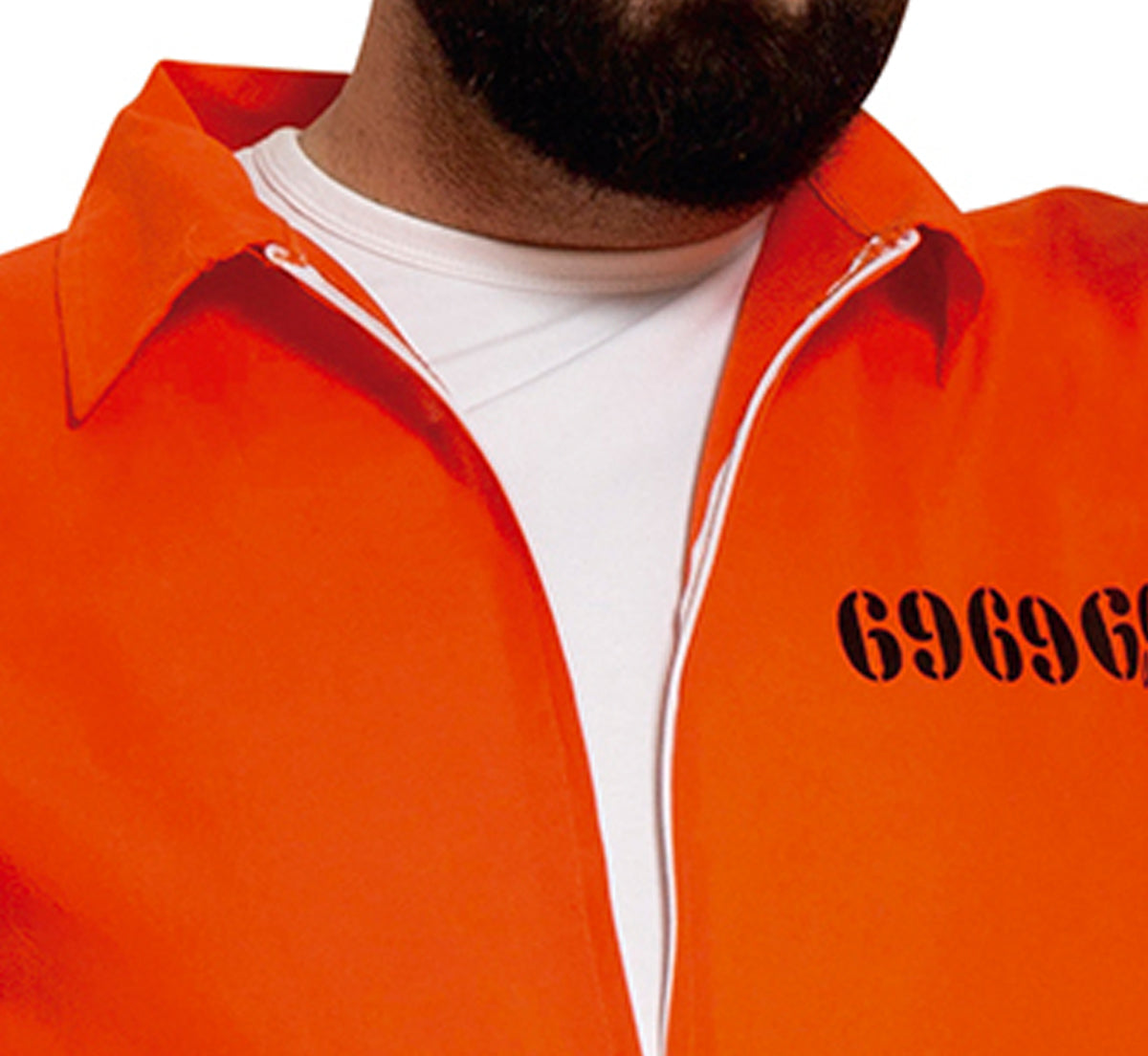 GP80435 – Dieb Halloween Kostüm Gefängnis Outfit – Größe: 56 - 58 (XXL) – Farbe: Orange
