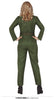 GP79187 – Militär Flieger Overall Karneval Kostüm – Größe: 44 - 46 (XL) – Farbe: Grün