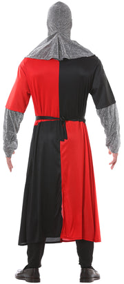 Ritter Kostüm für Herren rot schwarz, Bild 2