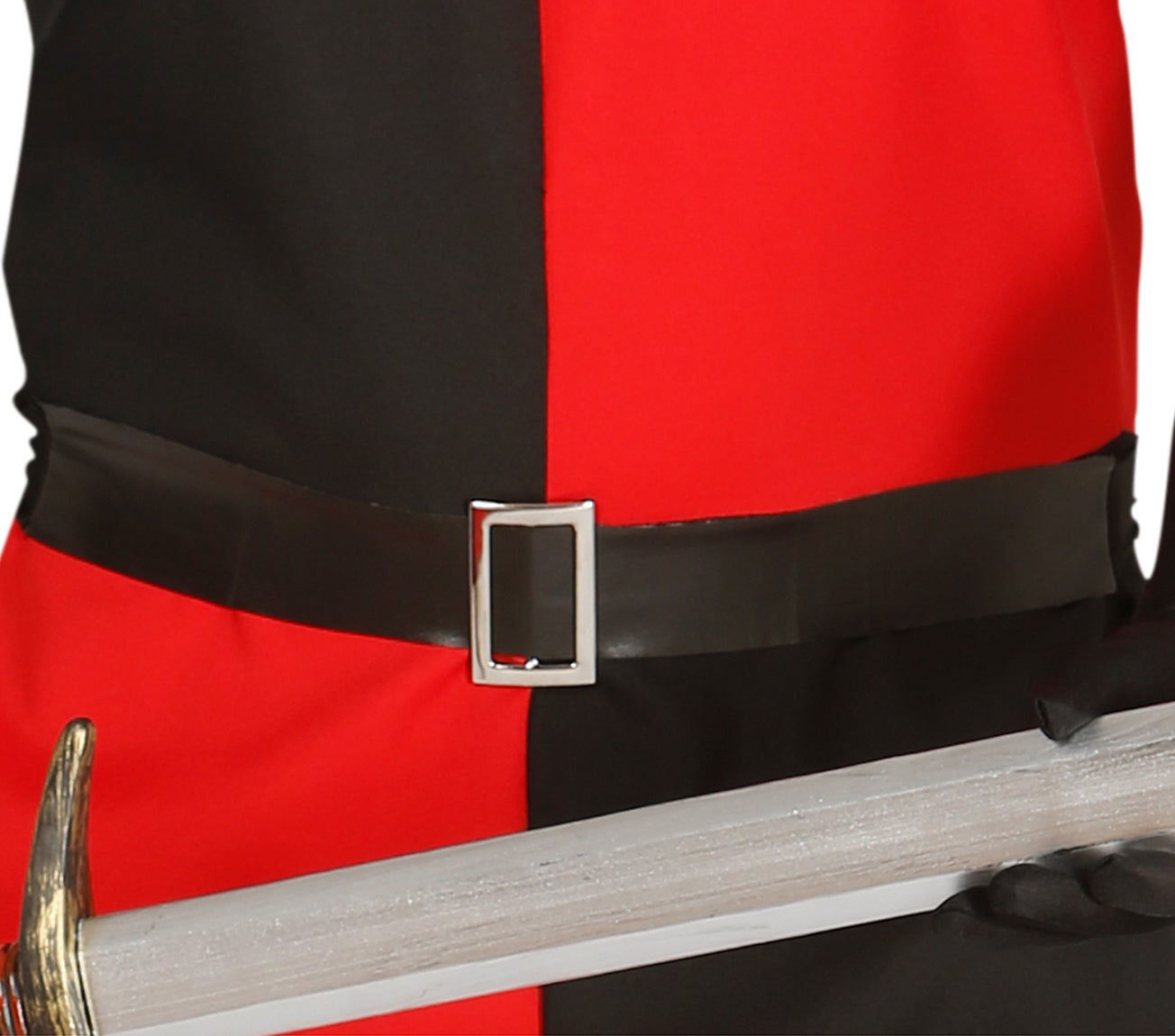 GP86508 – Ritter Mittelalter Heldenkostüm Kapuze – Größe: 48 - 50 (M) – Farbe: Rot