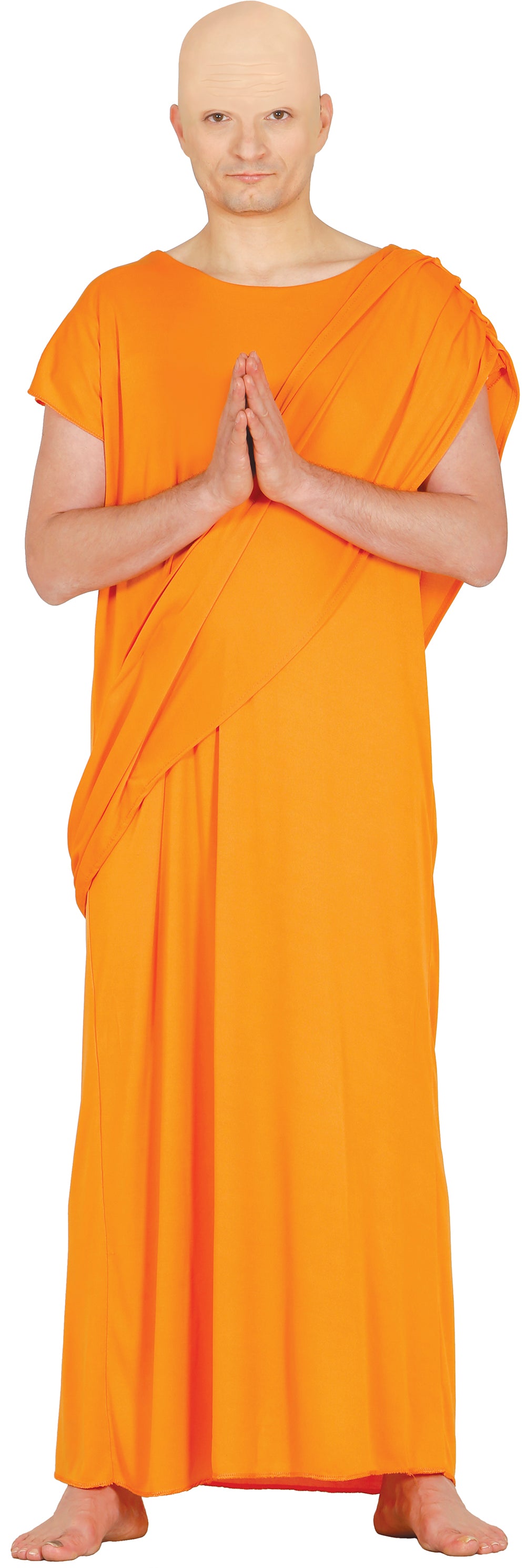 GP80200 – Mönch Mystisches Gewand Serene Kostüm – Größe: 54 - 56 (XL) – Farbe: Orange