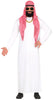 GP80211 – Wüstenprinz Scheich Kostüm Set Karneval – Größe: 54 - 56 (XL) – Farbe: Weiß