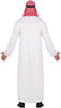 GP80211 – Wüstenprinz Scheich Kostüm Set Karneval – Größe: 54 - 56 (XL) – Farbe: Weiß