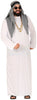 GP88667 – Wüstenprinz Sheik Karneval Fasching – Größe: 56 - 58 (XXL) – Farbe: Weiß