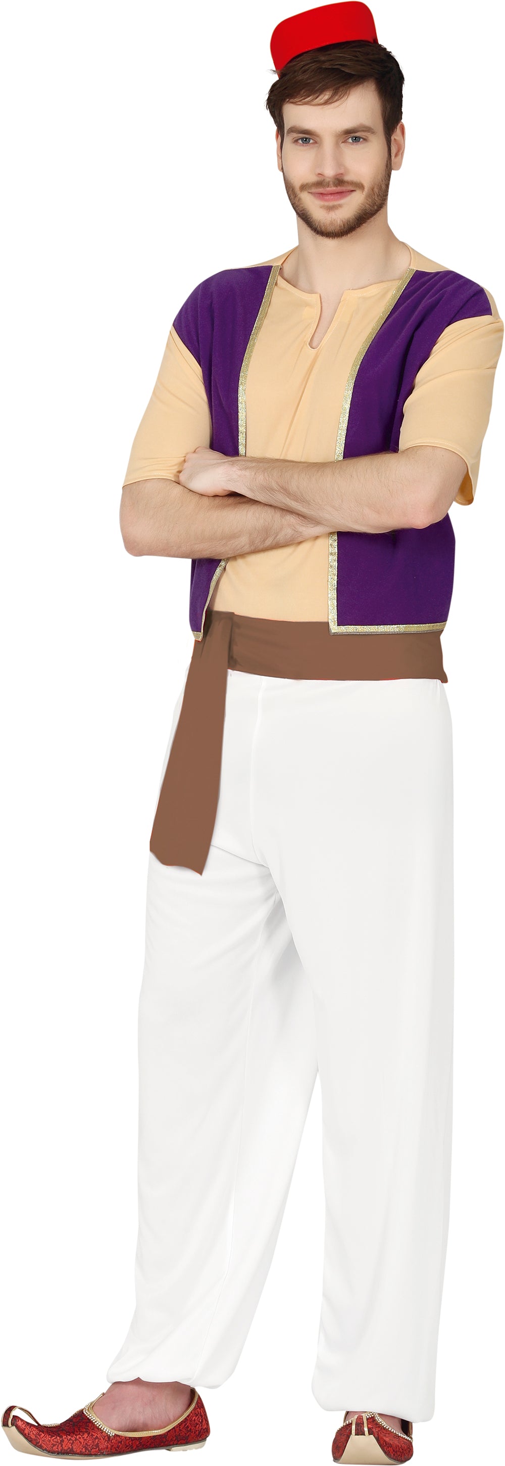 GP79294 – Wüstenprinz Sultan Karneval Outfit – Größe: 54 - 56 (XL) – Farbe: Lila