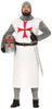 GP86630 – Mittelalter Ritter Kostüm Karneval – Größe: 54 - 56 (XL) – Farbe: Weiß