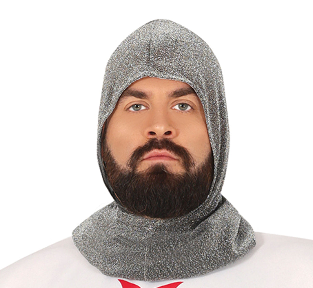 GP86630 – Mittelalter Ritter Kostüm Karneval – Größe: 54 - 56 (XL) – Farbe: Weiß