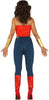 GP86550 – Superheld Kostüm Cartoon Outfit Chic – Größe: 38 - 40 (M) – Farbe: Blau