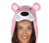GP86564 – Tier Kigurumi Karnevalskostüm Katze – Größe: 42 - 44 (L) – Farbe: Pink