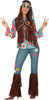 GP86565 – Hippie 60s Karneval Fasching – Größe: 38 - 40 (M) – Farbe: Braun