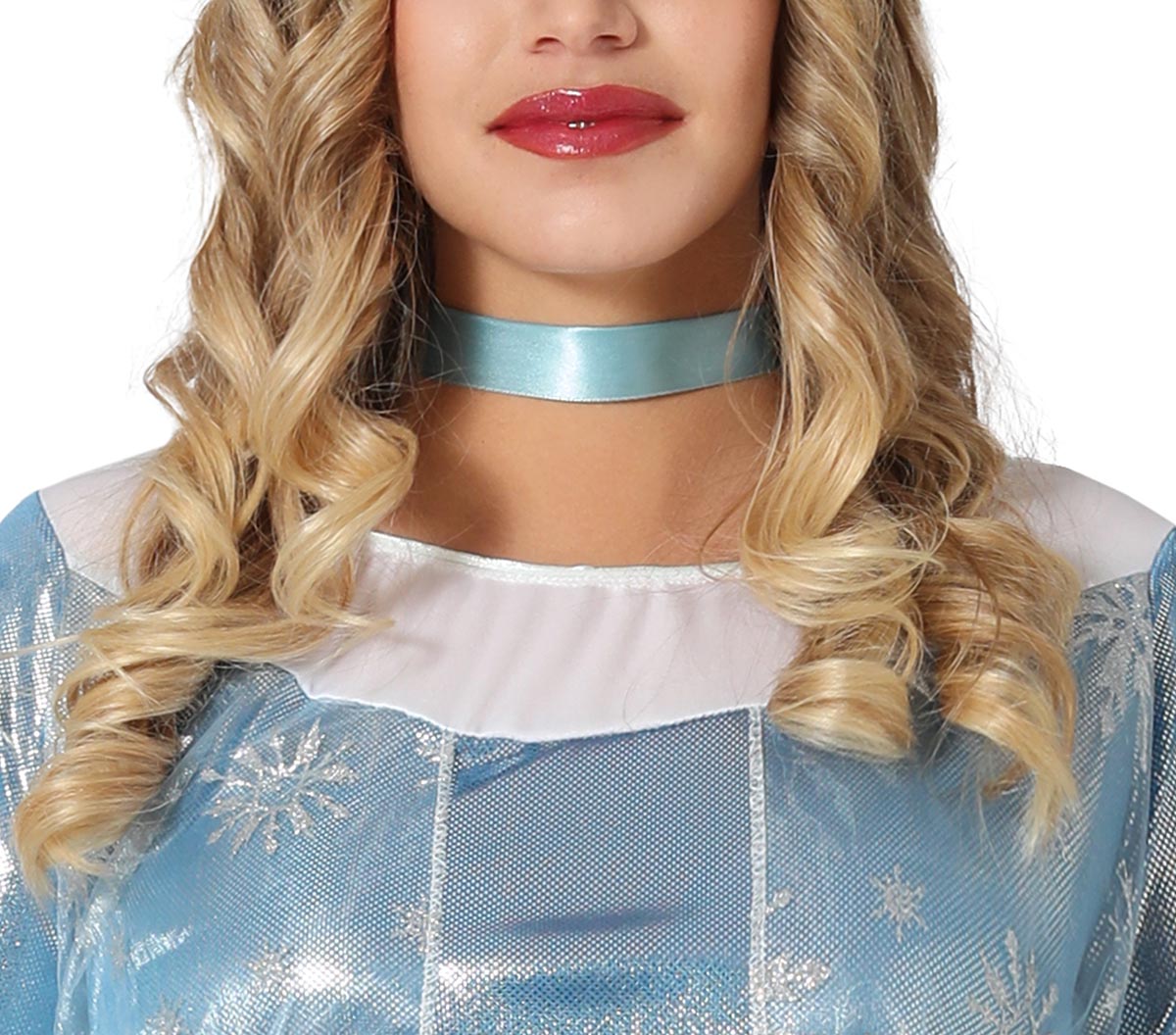 GP86567 – Prinzessin Märchenkönigin Karnevalskostüm – Größe: 42 - 44 (L) – Farbe: Blau