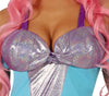 GP86571 – Sirenentraum Karnevalskleid Fantasie – Größe: 38 - 40 (M) – Farbe: Blau