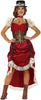 GP86574 – Steampunk Abenteuer Kleid Karneval – Größe: 36 - 38 (S) – Farbe: Grau