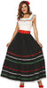 GP86591 – Mexiko Karnevalskleid Traditionelle Kultur – Größe: 38 - 40 (M) – Farbe: Schwarz