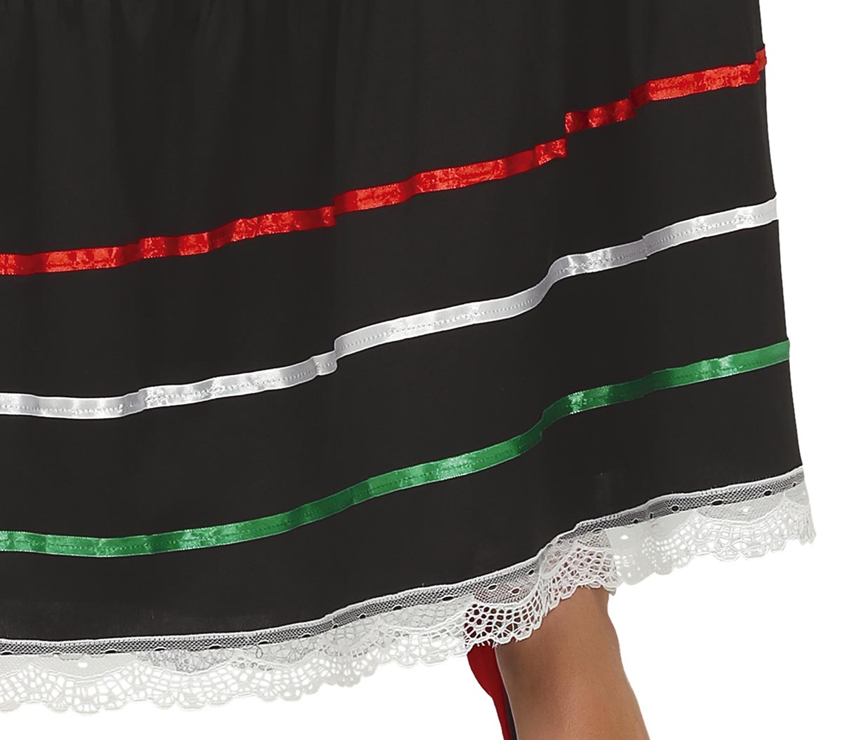 GP86591 – Mexiko Karnevalskleid Traditionelle Kultur – Größe: 42 - 44 (L) – Farbe: Schwarz