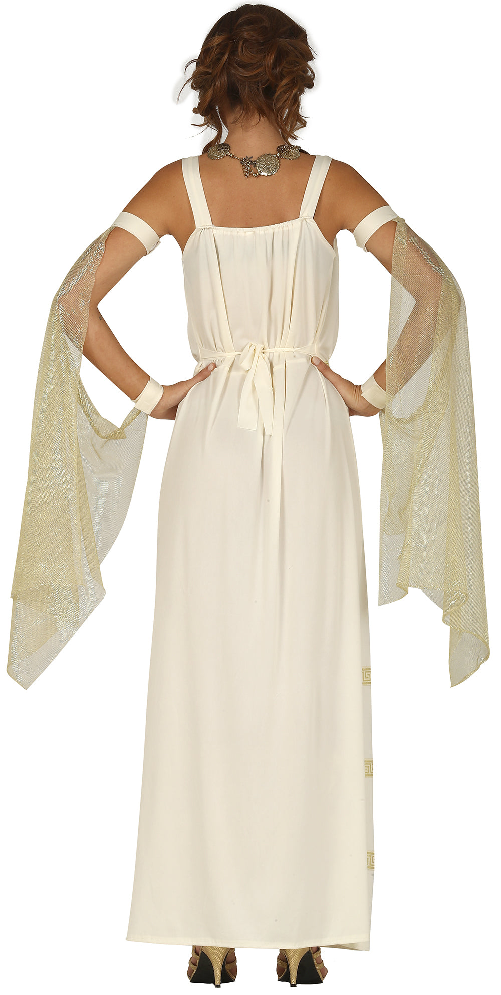 GP86593 – Römer Griechen Göttin Antike Kostüm – Größe: 42 - 44 (L) – Farbe: Beige