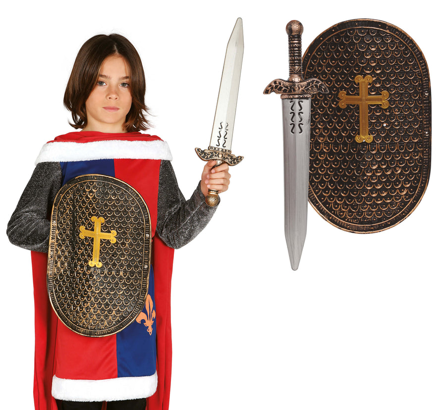 Ritter Set für Kinder Schild 41 cm Schwert 48 cm