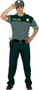 GP86601 – Polizei Karneval Outfit Kostüm Hemd – Größe: 48 - 50 (M) – Farbe: Grün