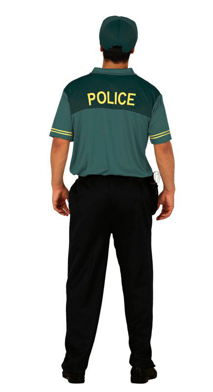 GP86601 – Polizei Karneval Outfit Kostüm Hemd – Größe: 48 - 50 (M) – Farbe: Grün, Ansicht 2