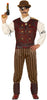 GP86603 – Steampunk Abenteueroutfit Klassisches Design – Größe: 48 - 50 (M) – Farbe: Grau