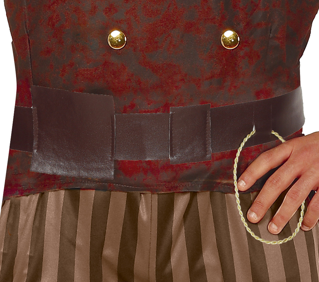 GP86603 – Steampunk Abenteueroutfit Klassisches Design – Größe: 48 - 50 (M) – Farbe: Grau