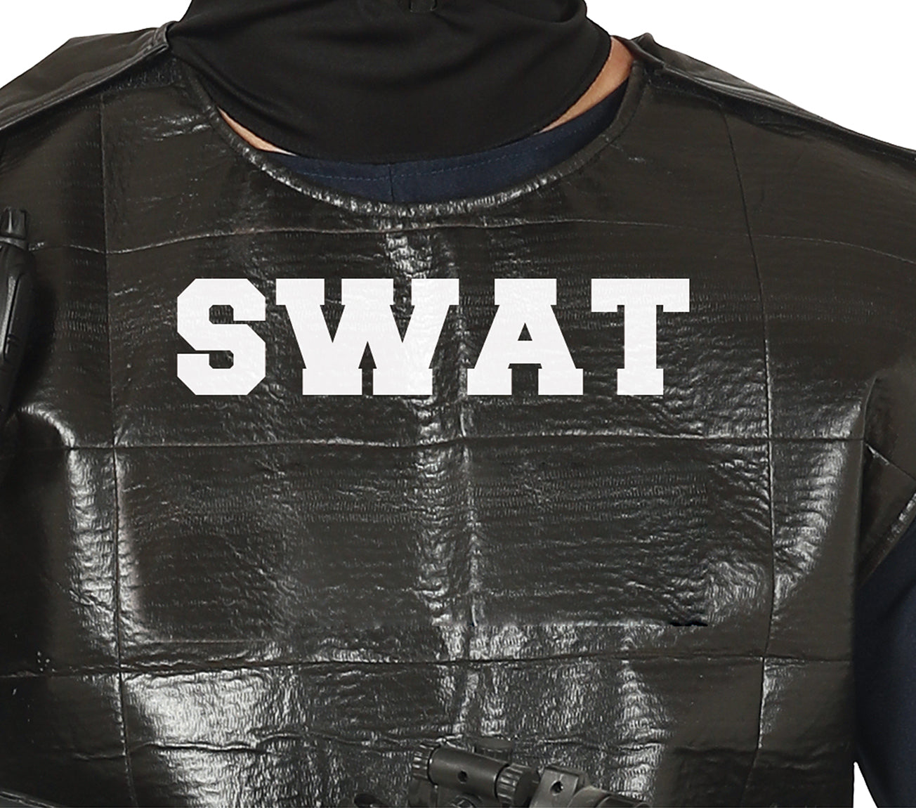 GP86609 – Swat Einsatz Polizei Karneval Kostüm – Größe: 52 - 54 (L) – Farbe: Schwarz