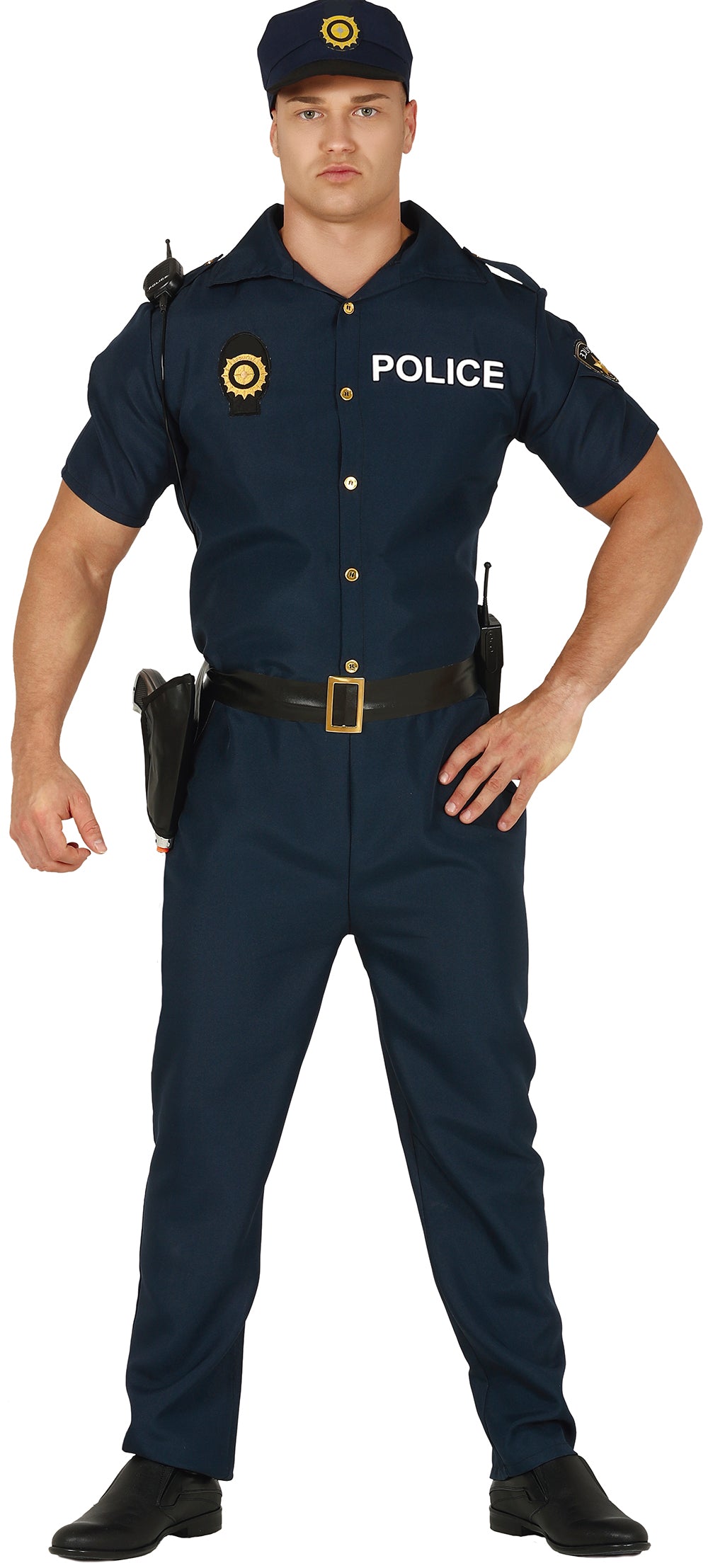 GP86611 – Polizei Karnevalsoutfit Klassisches Kostüm – Größe: 48 - 50 (M) – Farbe: Blau