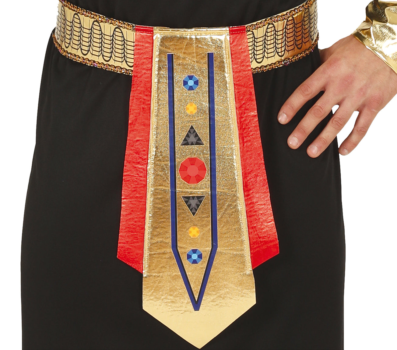GP86613 – Pharao Ägypten König Kostüm – Größe: 52 - 54 (L) – Farbe: Schwarz