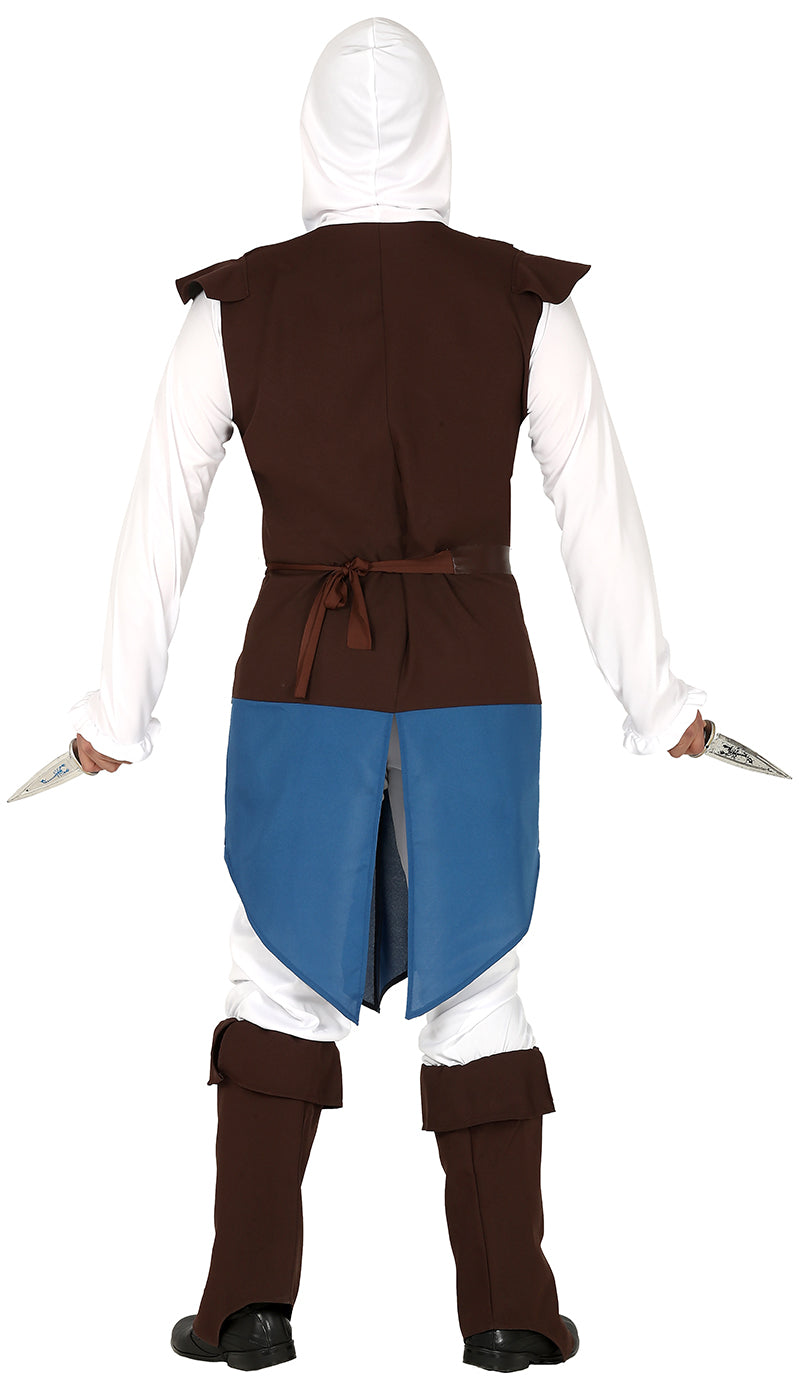 GP86628 – Abenteurer Kostüm Historischer Assassine – Größe: 48 - 50 (M), 52 - 54 (L), Ansicht 2