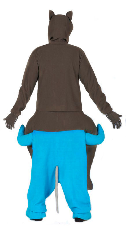 GP86632 – Tier Humor Karneval Kostüm Katze Maus – Größe: 52 - 54 (L) – Farbe: Grau