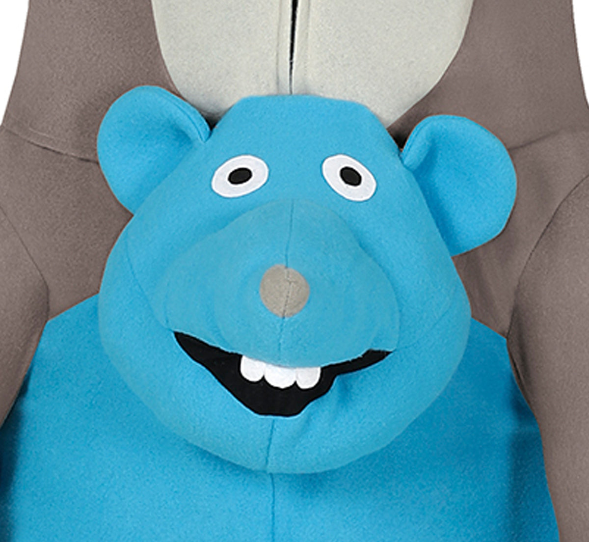 GP86632 – Tier Humor Karneval Kostüm Katze Maus – Größe: 52 - 54 (L) – Farbe: Grau