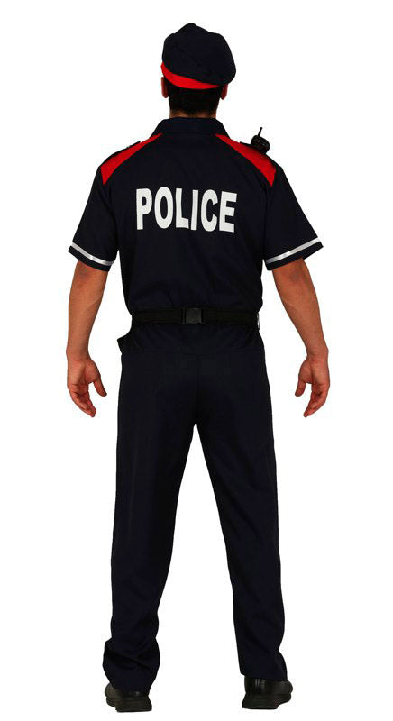 GP86647 – Polizist Karneval Outfit Cappellino – Größe: 48 - 50 (M) – Farbe: Blau, Ansicht 2