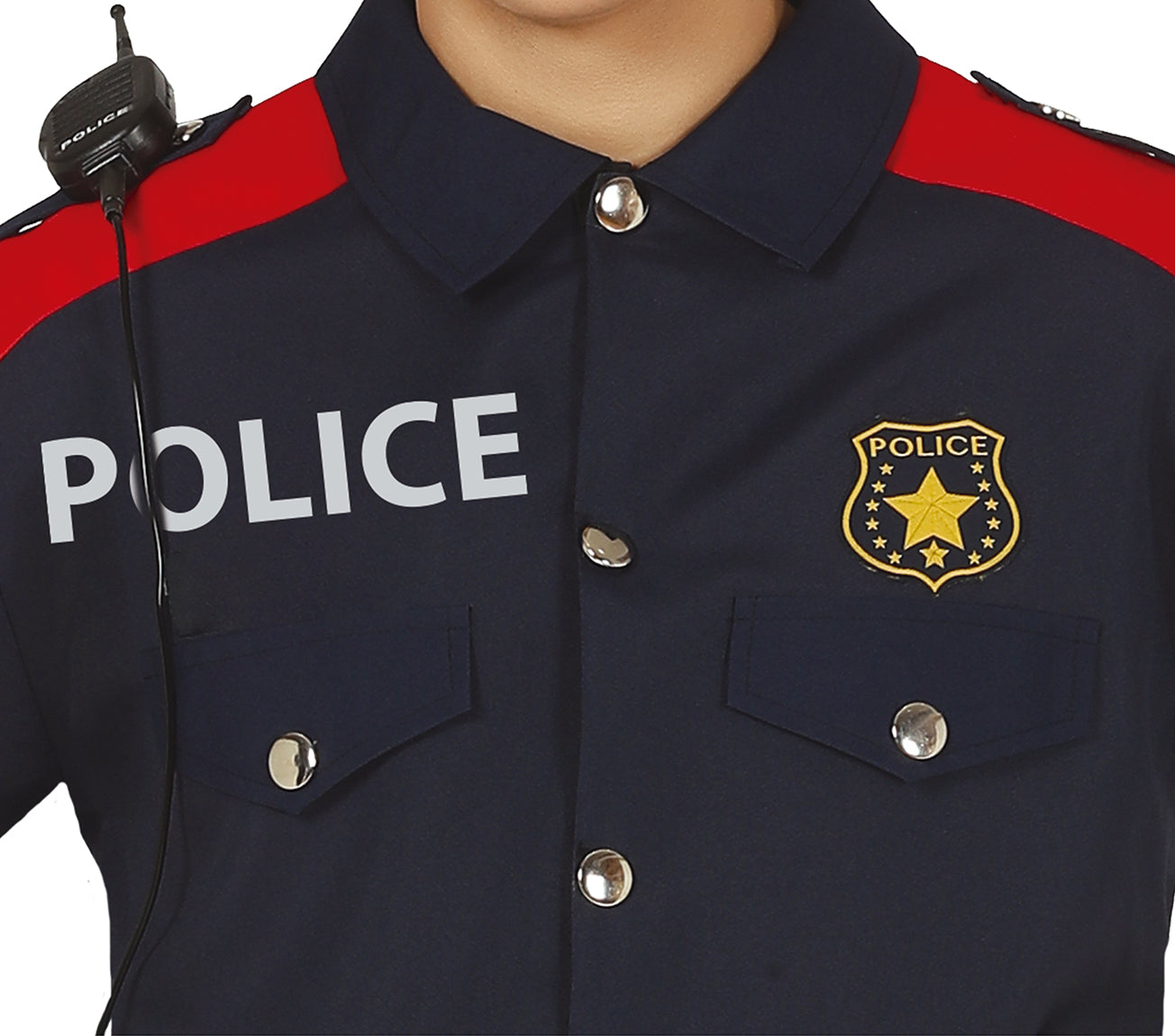 GP86647 – Polizist Karneval Outfit Cappellino – Größe: 48 - 50 (M) – Farbe: Blau