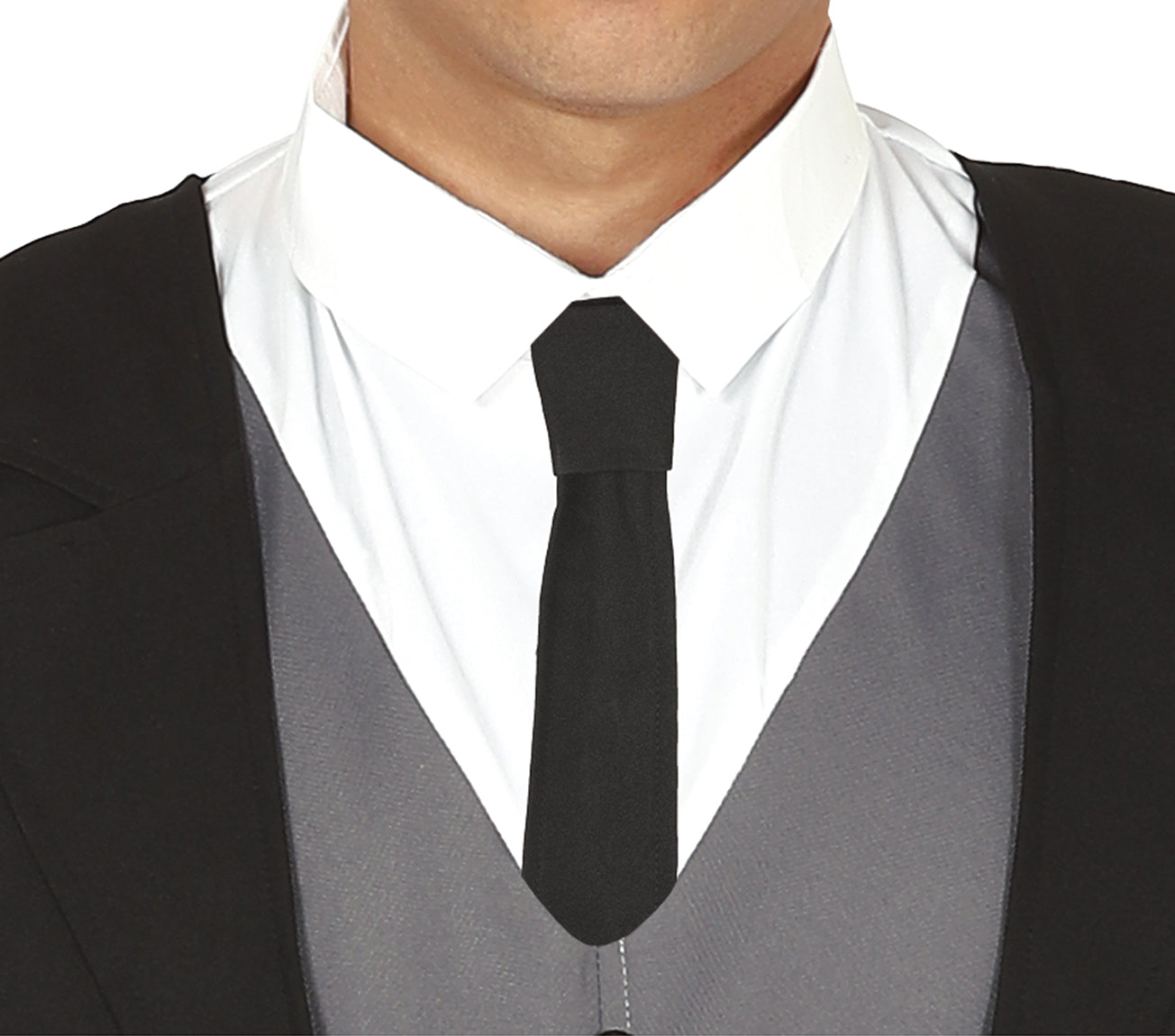 GP86652 – Gangsteroutfit 20s Karneval Retro – Größe: 52 - 54 (L) – Farbe: Schwarz