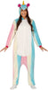 GP86658 – Einhorn Kigurumi Kapuzenanzug Karneval – Größe: 42 - 44 (L) – Farbe: Weiß