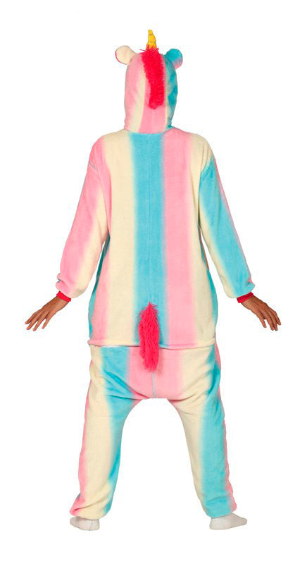 GP86658 – Einhorn Kigurumi Kapuzenanzug Karneval – Größe: 42 - 44 (L) – Farbe: Weiß