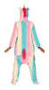 GP86658 – Einhorn Kigurumi Kapuzenanzug Karneval – Größe: 42 - 44 (L) – Farbe: Weiß