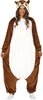 GP86667 – Tier Kigurumi Kostüm Karneval Kapuzenoverall – Größe: 42 - 44 (L) – Farbe: Weiß
