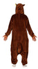 GP86667 – Tier Kigurumi Kostüm Karneval Kapuzenoverall – Größe: 42 - 44 (L) – Farbe: Weiß