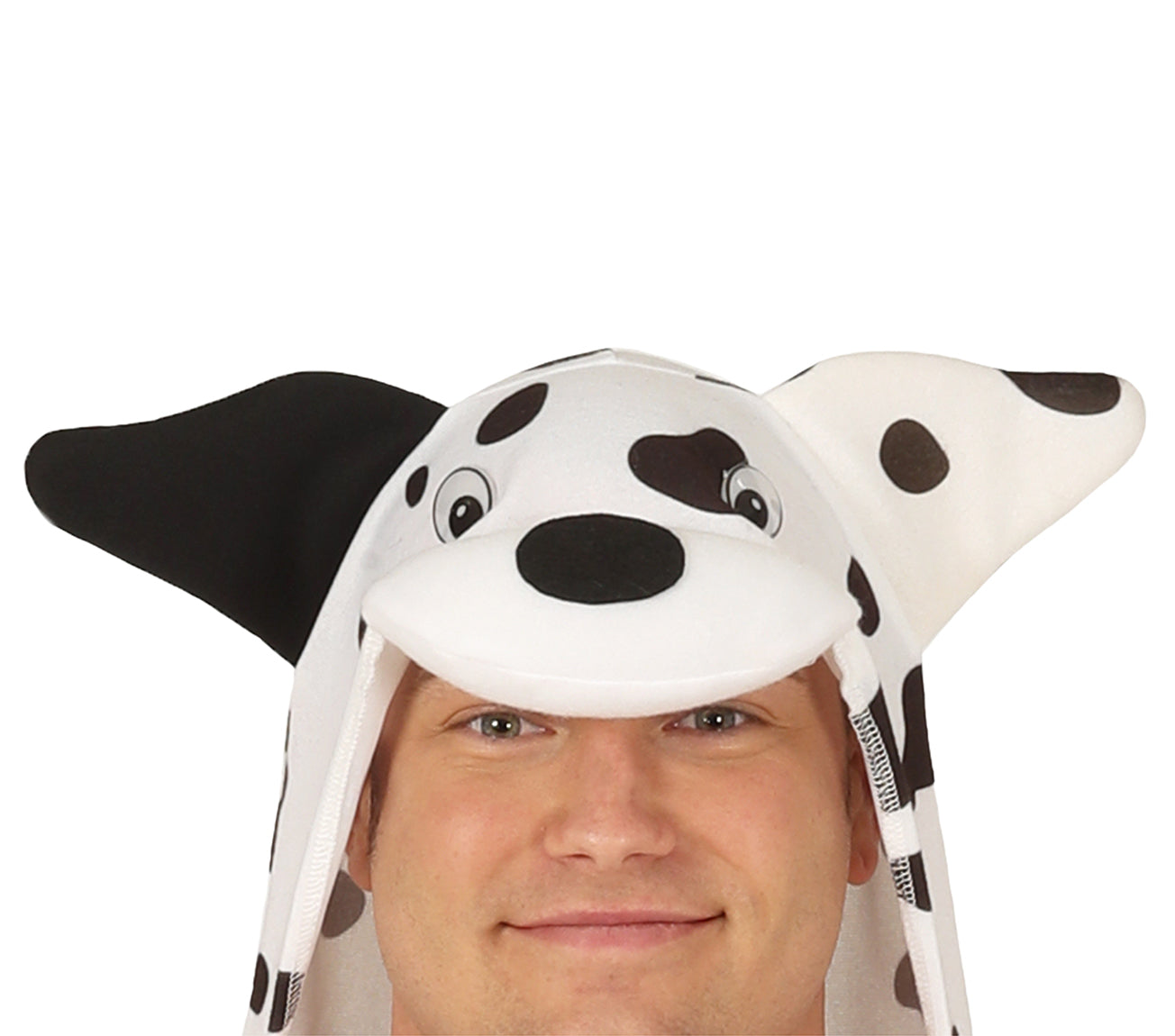 GP86679 – Kigurumi Tierkostüm Dalmatiner Karneval – Größe: 52 - 54 (L) – Farbe: Weiß