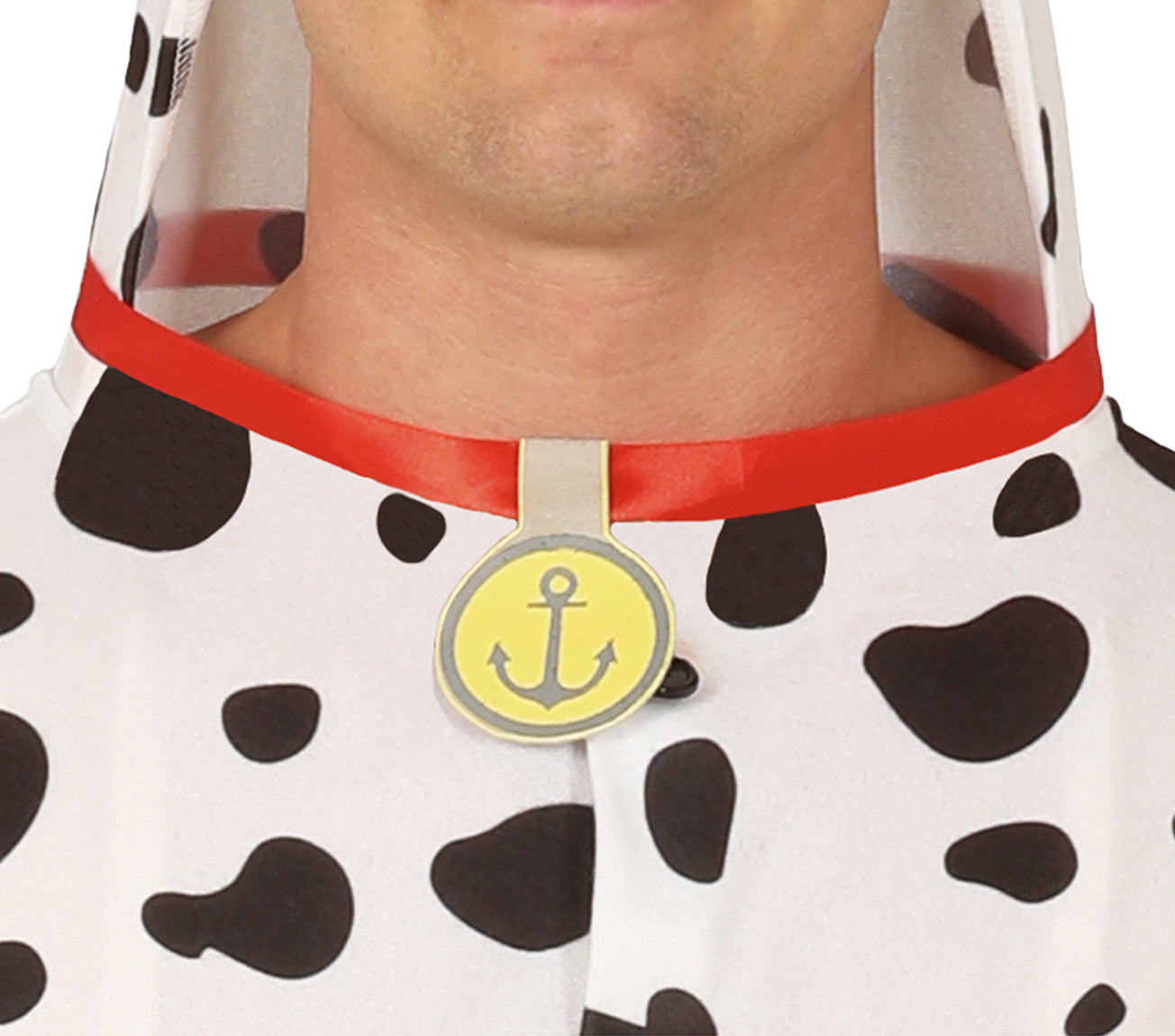 GP86679 – Kigurumi Tierkostüm Dalmatiner Karneval – Größe: 52 - 54 (L) – Farbe: Weiß