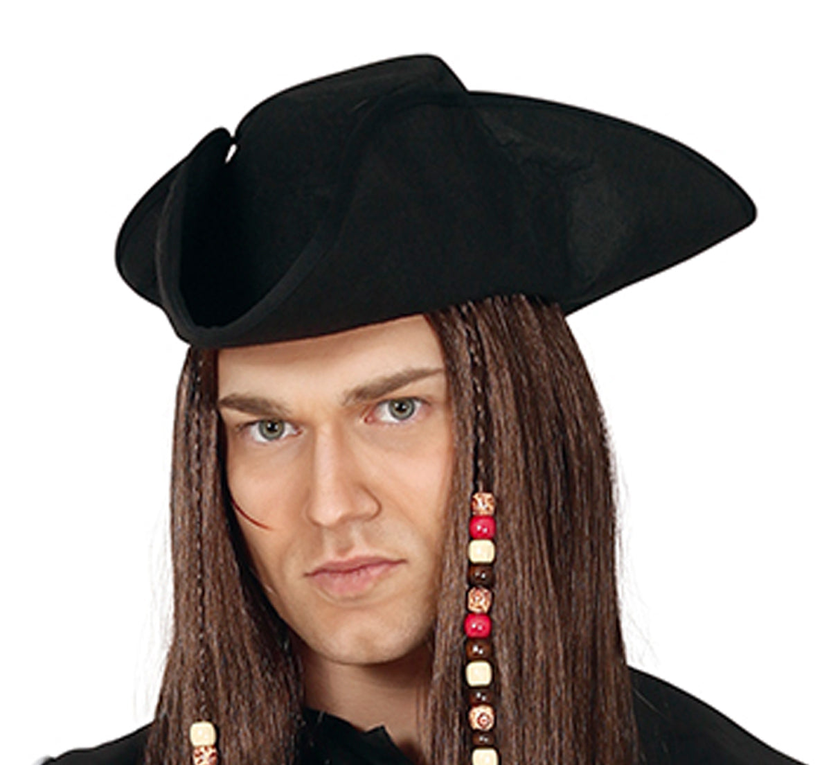 GP86680 – Pirat Karnevalskostüm Abenteuerbekleidung – Größe: 48 - 50 (M) – Farbe: Schwarz