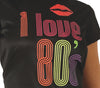 GP86682 – 80s Retro Karnevalskostüm Neon Tutu – Größe: 36 - 38 (S) – Farbe: Schwarz