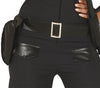 GP86687 – Polizei Karnevalsoutfit Hut Overall – Größe: 42 - 44 (L) – Farbe: Schwarz